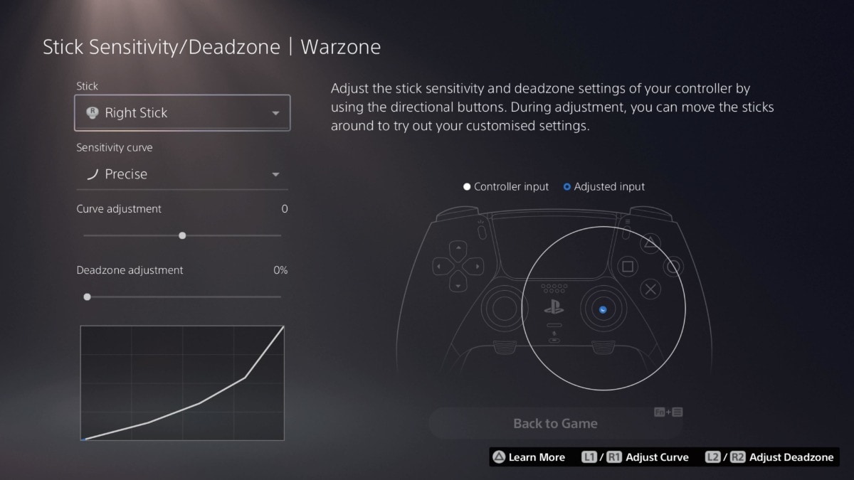 controller screenshot 2 controller deadzone